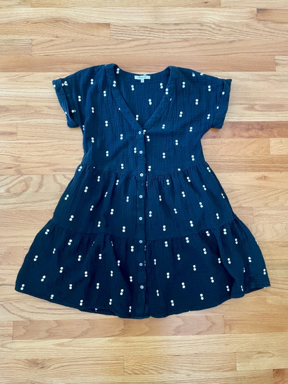 Madewell Lightspun Button Front Dress